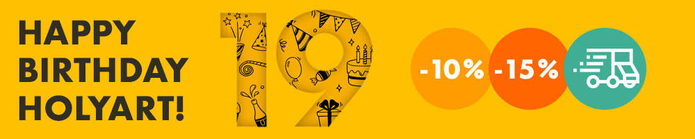 Holyart compie gli anni! Tante sorprese ti aspettano in esclusiva